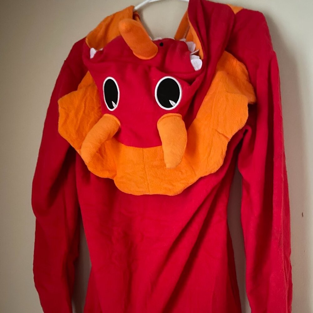 Red Dragon Hooded Costume